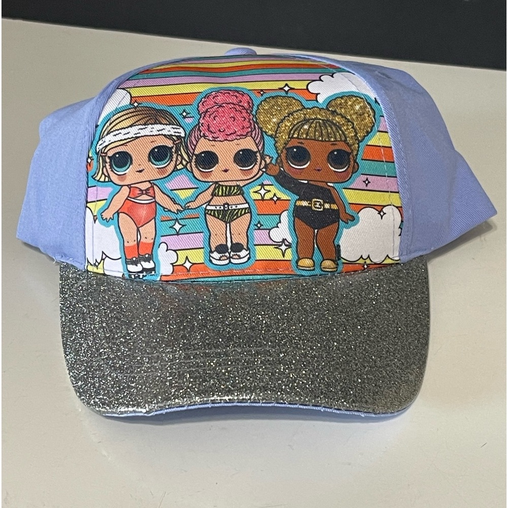 Lol Surprise! Girls Purple Baseball Cap With Silver Glittery Bill ( T25)